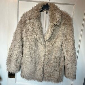 H&M Cream Fur Jacket